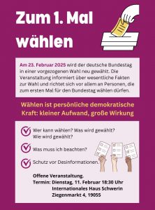 Zum Erste N´mal Wählen Flyer